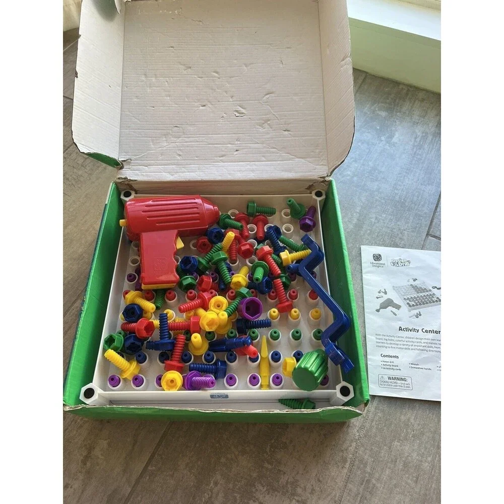 Educational Insights Design & Drill Activity Center Montessori Learning STEM Toy